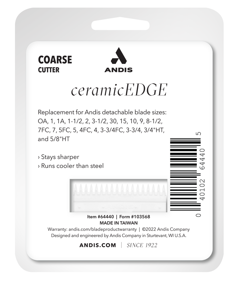 ANDIS CERAMICEDGE® DETACHABLE BLADE COARSE CUTTER